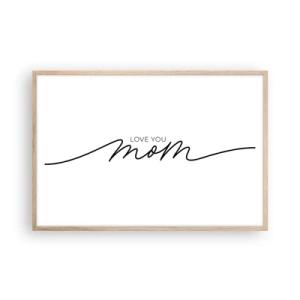 Affisch i ram av ljusek - Jag är mycket rörd - 91x61 cm