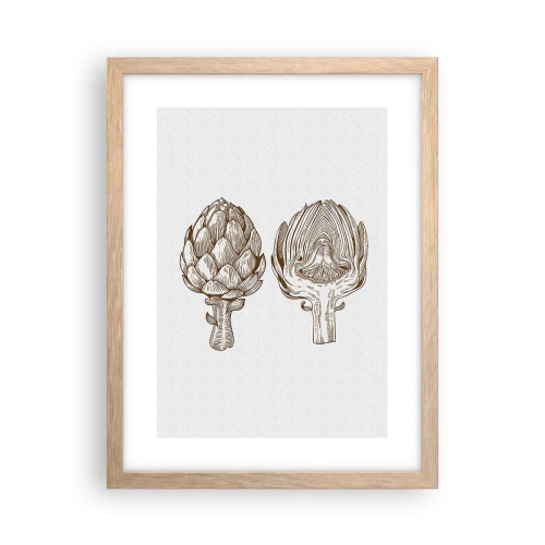 Affisch i ram av ljusek - Anatomilektion - 30x40 cm