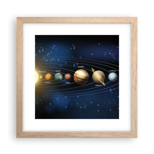 Affisch i ram av ljusek - En av tio - 30x30 cm