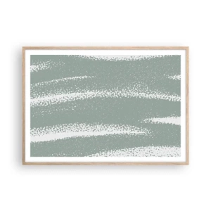 Affisch i ram av ljusek - Abstraktion i vinterstämning - 100x70 cm