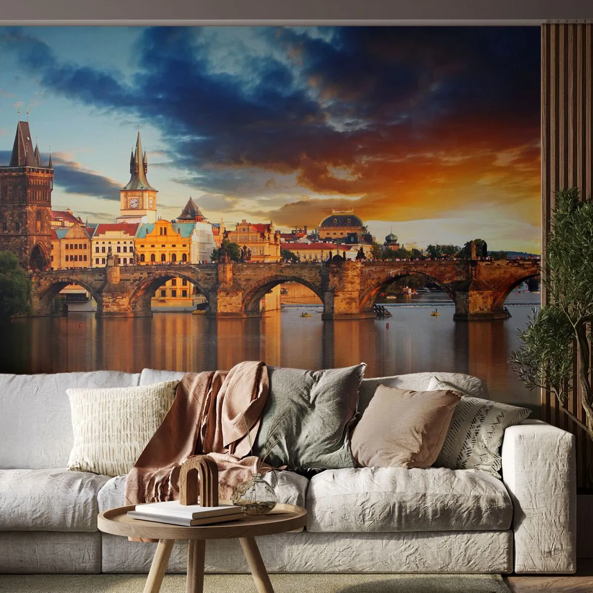 Fototapet Premium Canvas - Vacker sedan århundraden - Stad, Prag, Tjeckien - 250x175 cm