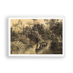 Affisch i vit ram - Resa till källan - 100x70 cm