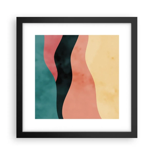 Affisch i svart ram - Enig oenighet - 30x30 cm