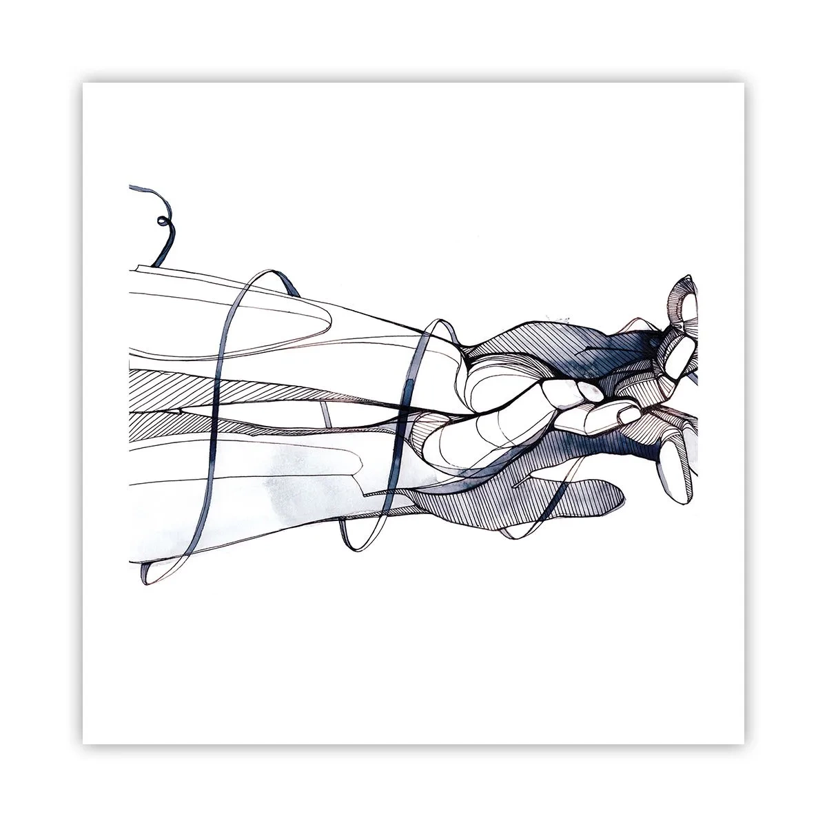 Affisch - Smekningens studie - 50x50 cm