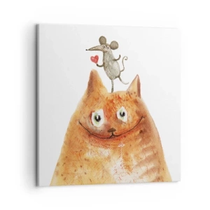 Canvastavla - Bild på duk - Kärlekens paradoxer - 50x50 cm