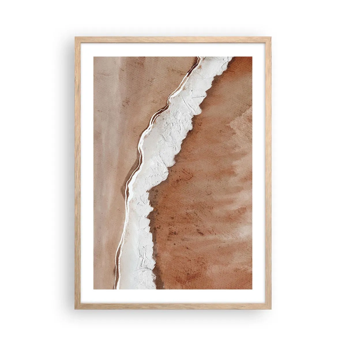 Affisch i ram av ljusek - I jordnära färger - 50x70 cm