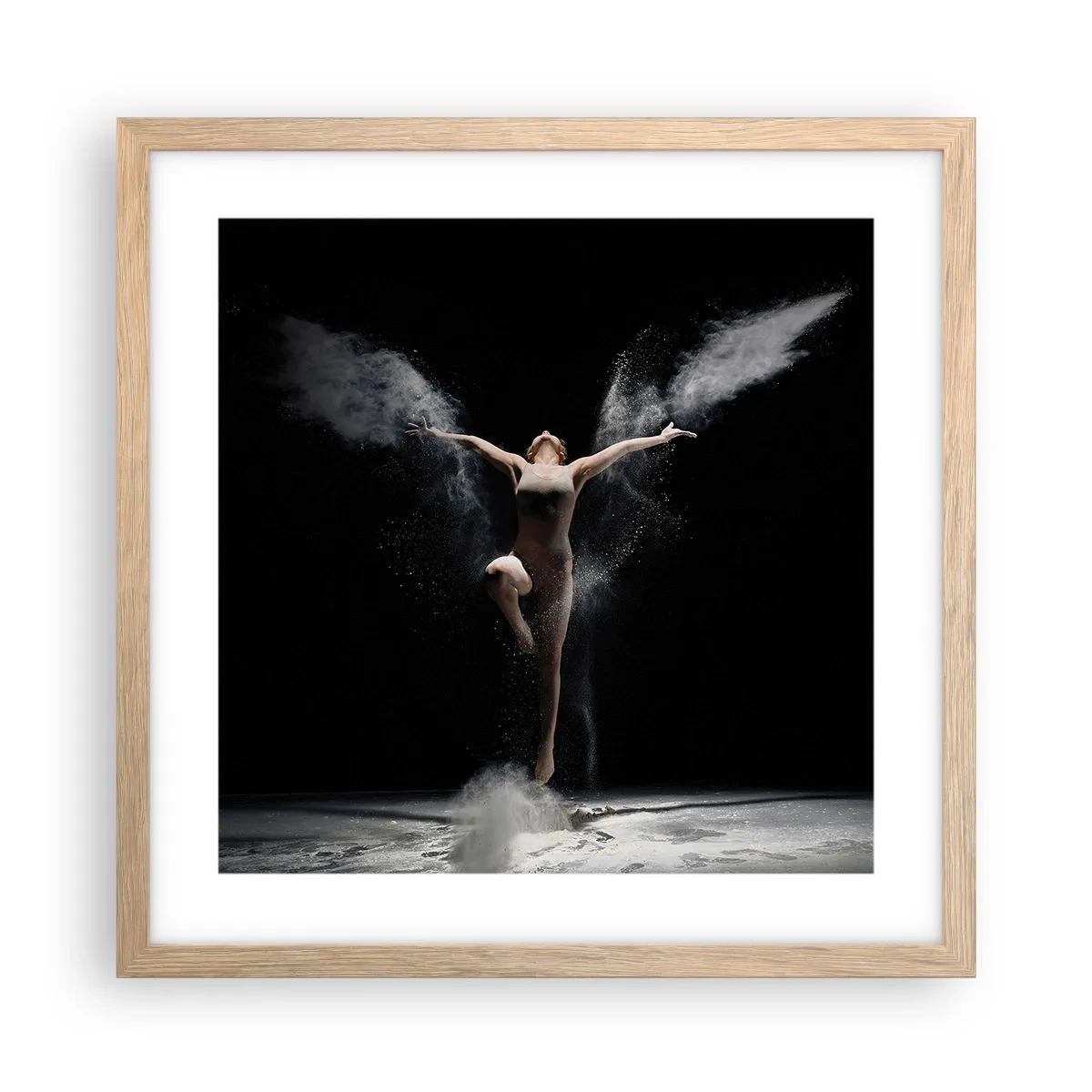 Affisch i ram av ljusek - Alverna finns - 40x40 cm