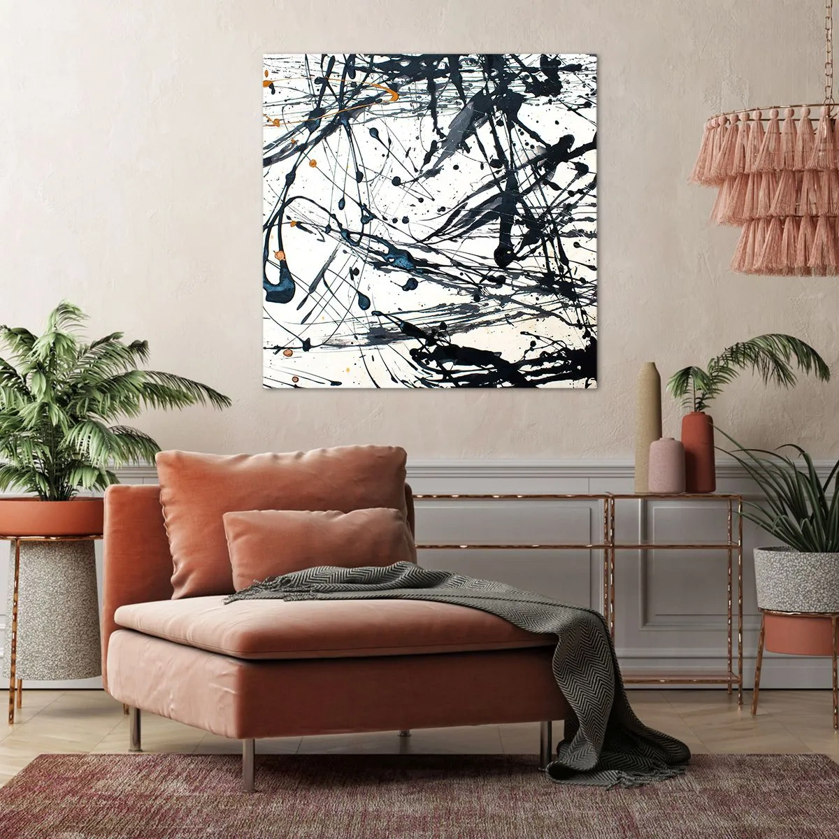 Canvastavla - Bild på duk - Med eller utan någon mening? - 50x50 cm