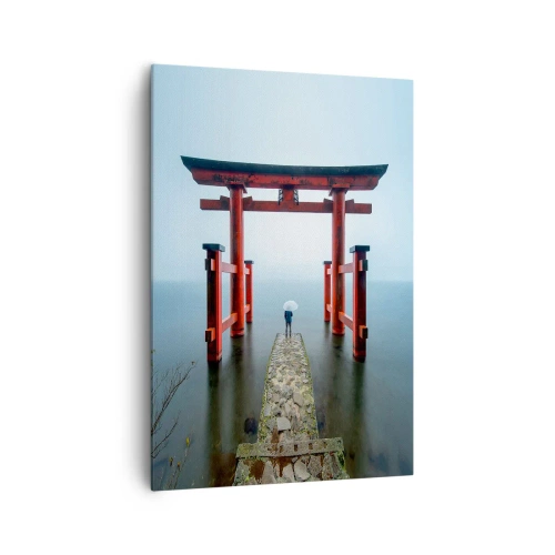 Canvastavla - Bild på duk - Japansk begrundan - 70x100 cm