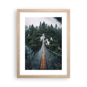 Affisch i ram av ljusek - Där örnar vågar - 30x40 cm