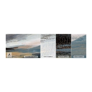 Fototapet Prov Standard Eco - Abstraktion: nordligt landskap - Bit, Abstraktion, Minimalism - 100x30 cm