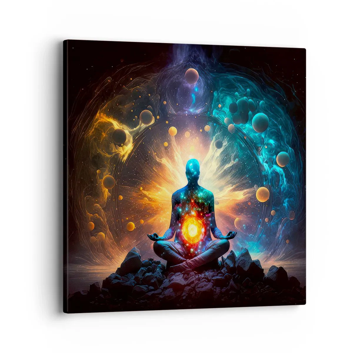 Canvastavla - Bild på duk - Kosmisk stillhet - 40x40 cm