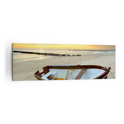 Canvastavla - Bild på duk - Det finns inga vackrare stränder - 160x50 cm