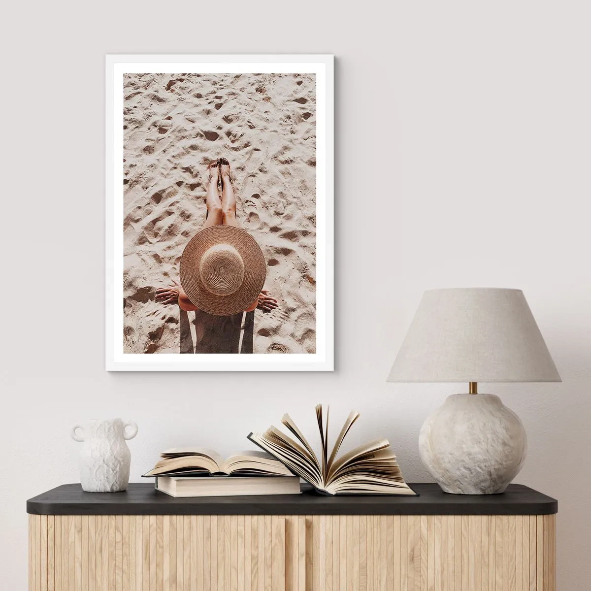 Affisch i vit ram - En drömtid - 50x70 cm