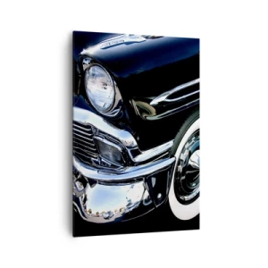 Canvastavla - Bild på duk - Klassik i silver, svart och vit - 70x100 cm