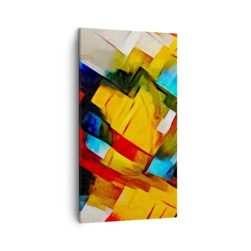 Canvastavla - Bild på duk - Färgmix - 45x80 cm