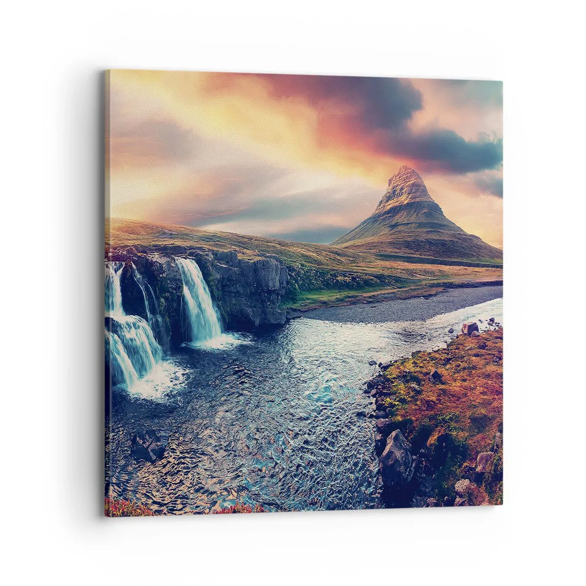 Canvastavla - Bild på duk - I naturens majestät - 70x70 cm