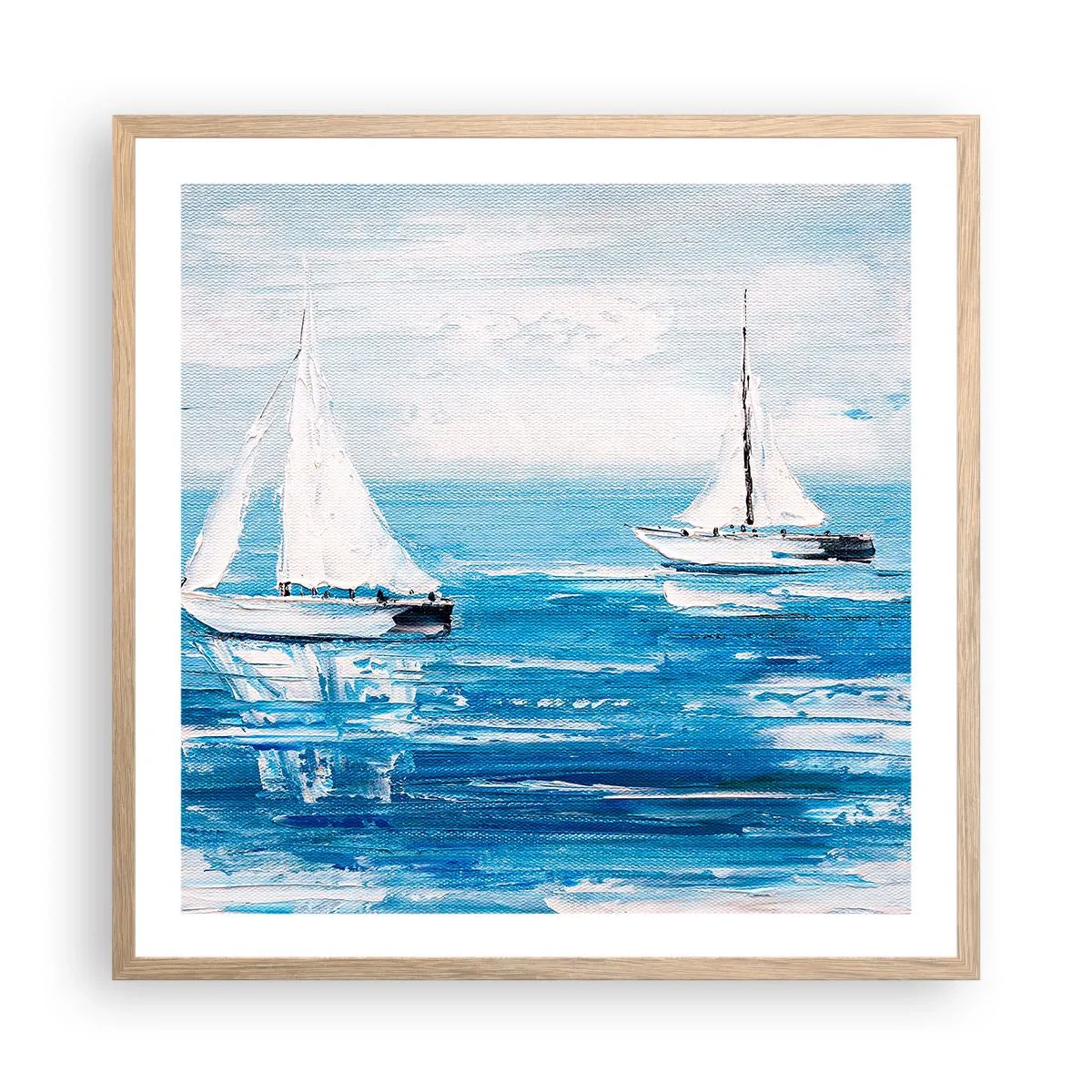 Affisch i ram av ljusek - Med en vän vid din sida - 60x60 cm