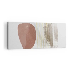 Canvastavla - Bild på duk - Abstrakt pelargång - 120x50 cm