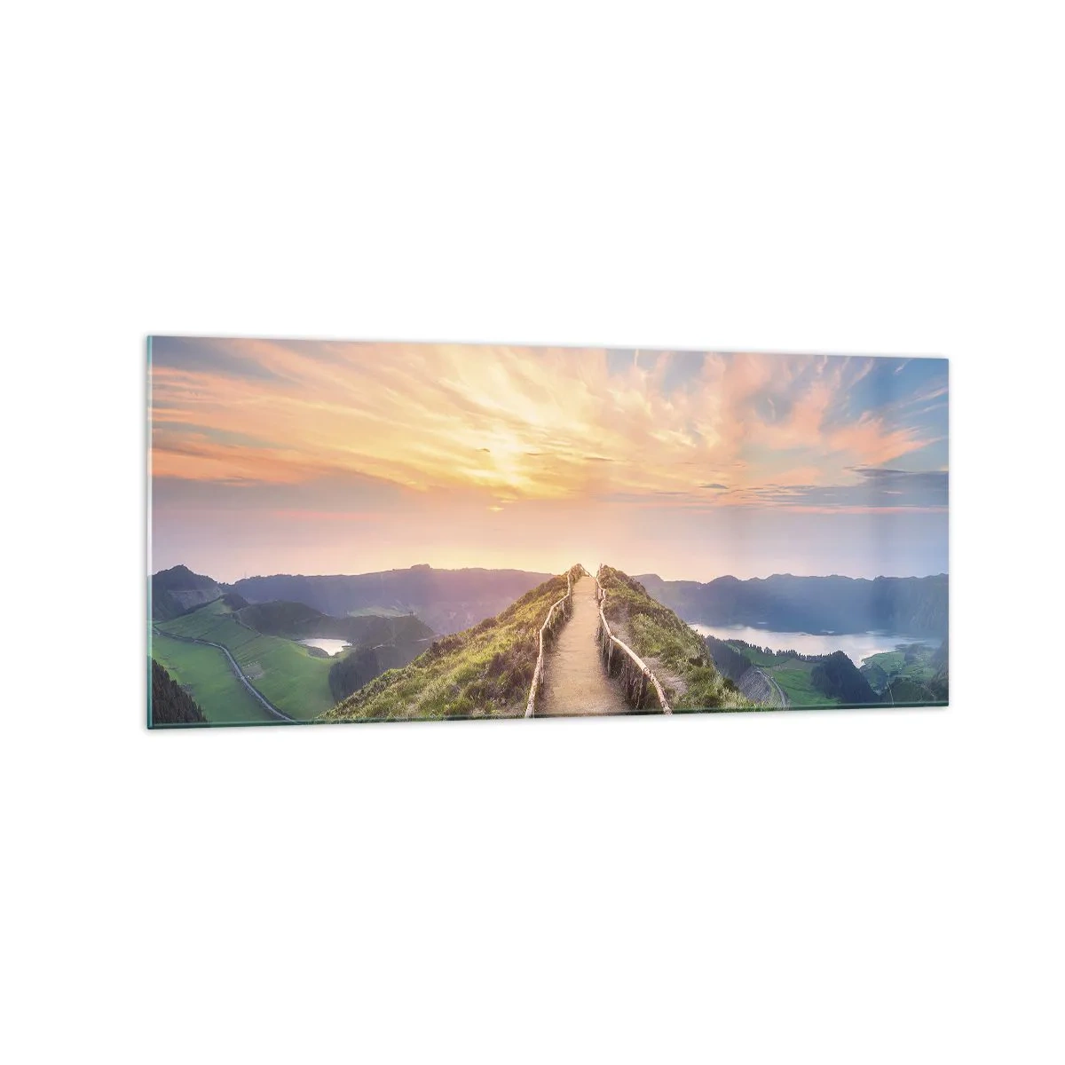 Glastavla - Bild på glas - Nära himlen - 120x50 cm