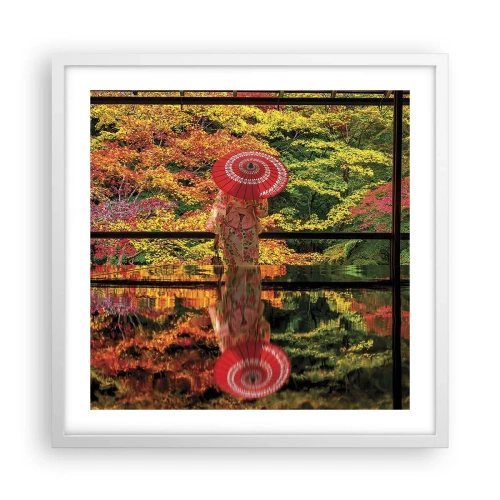 Affisch i vit ram - I naturens tempel - 50x50 cm