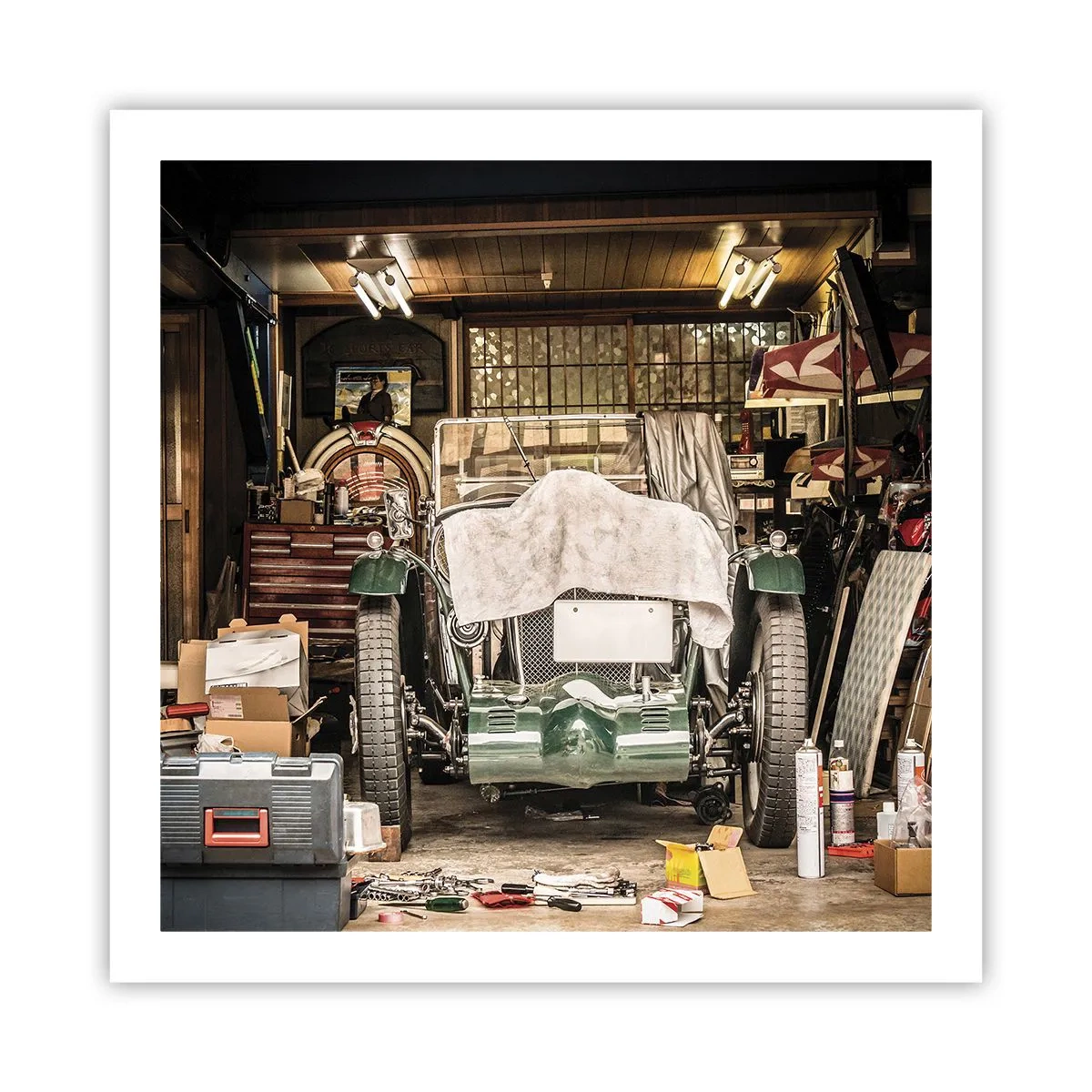 Affisch - Tillbaka till det förflutna - 60x60 cm