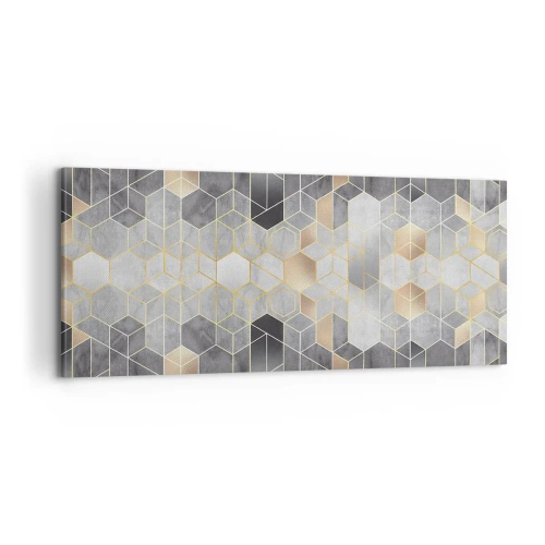 Canvastavla - Bild på duk - Diamantkomposition - 100x40 cm