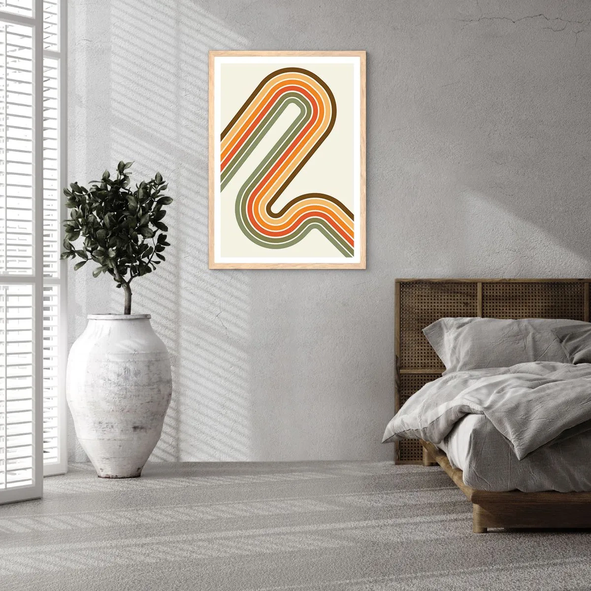 Affisch i ram av ljusek - Zig-zack mot målet - 40x50 cm