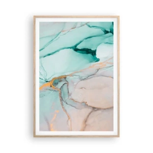 Affisch i ram av ljusek - Formernas och färgernas dans - 70x100 cm