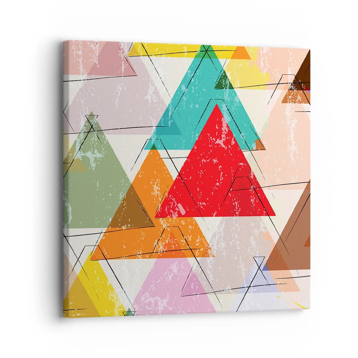 Canvastavla - Bild på duk - Tre gånger tre - 30x30 cm