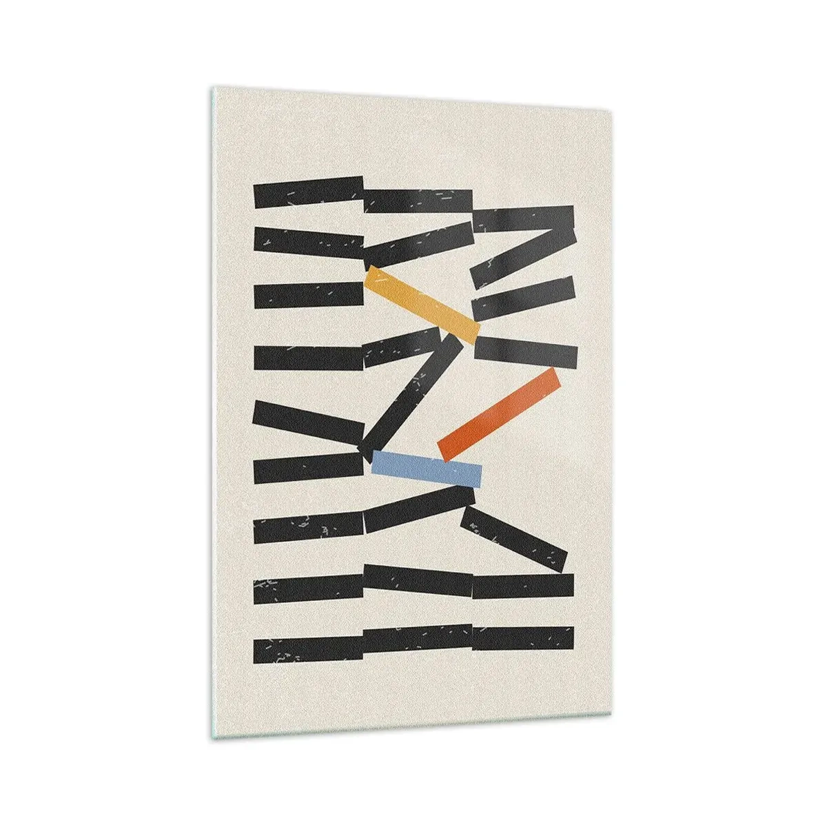 Glastavla - Bild på glas - Domino - komposition - 70x100 cm