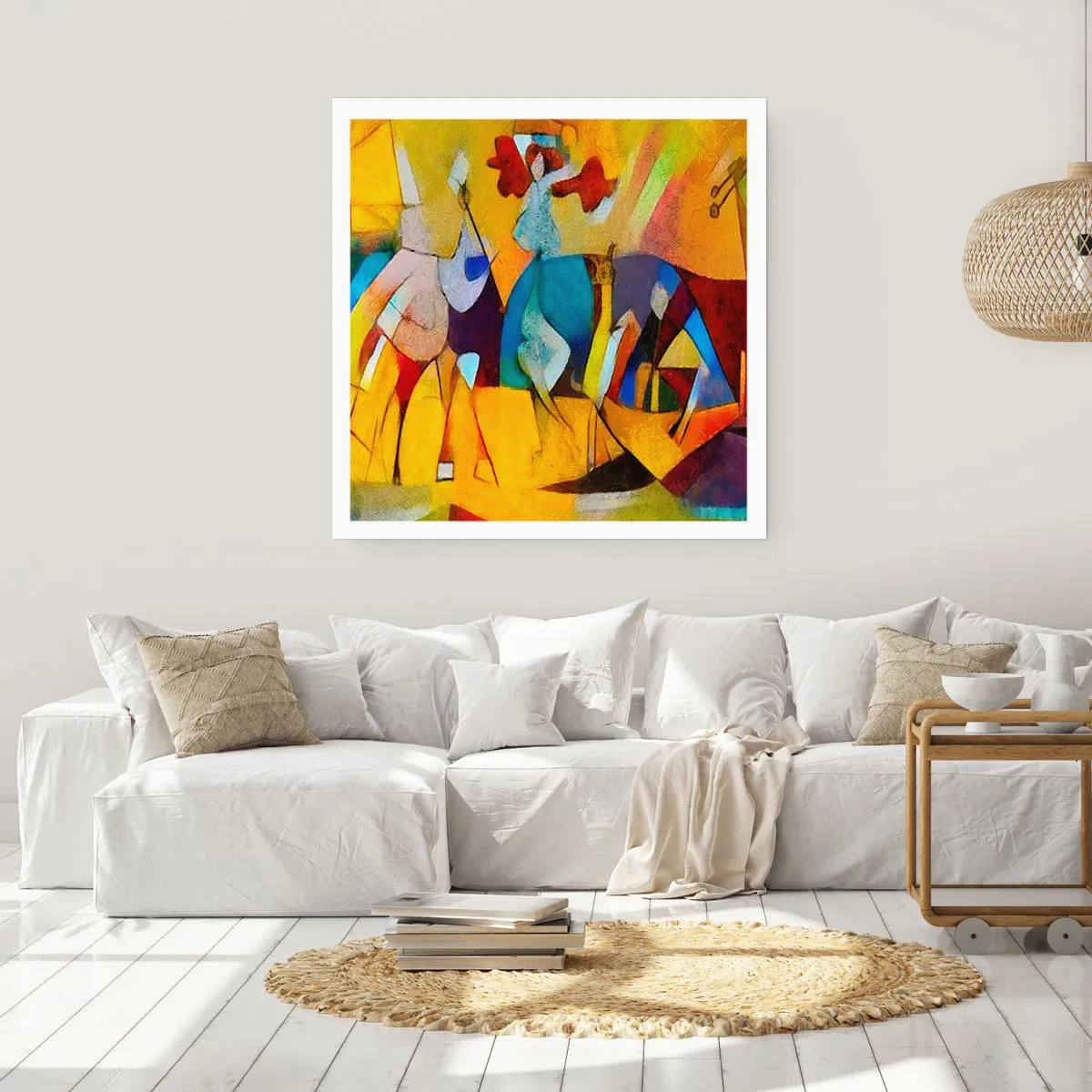 Affisch - Sol - liv -glädje - 40x40 cm