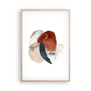 Affisch i ram av ljusek - Oval komposition - 61x91 cm