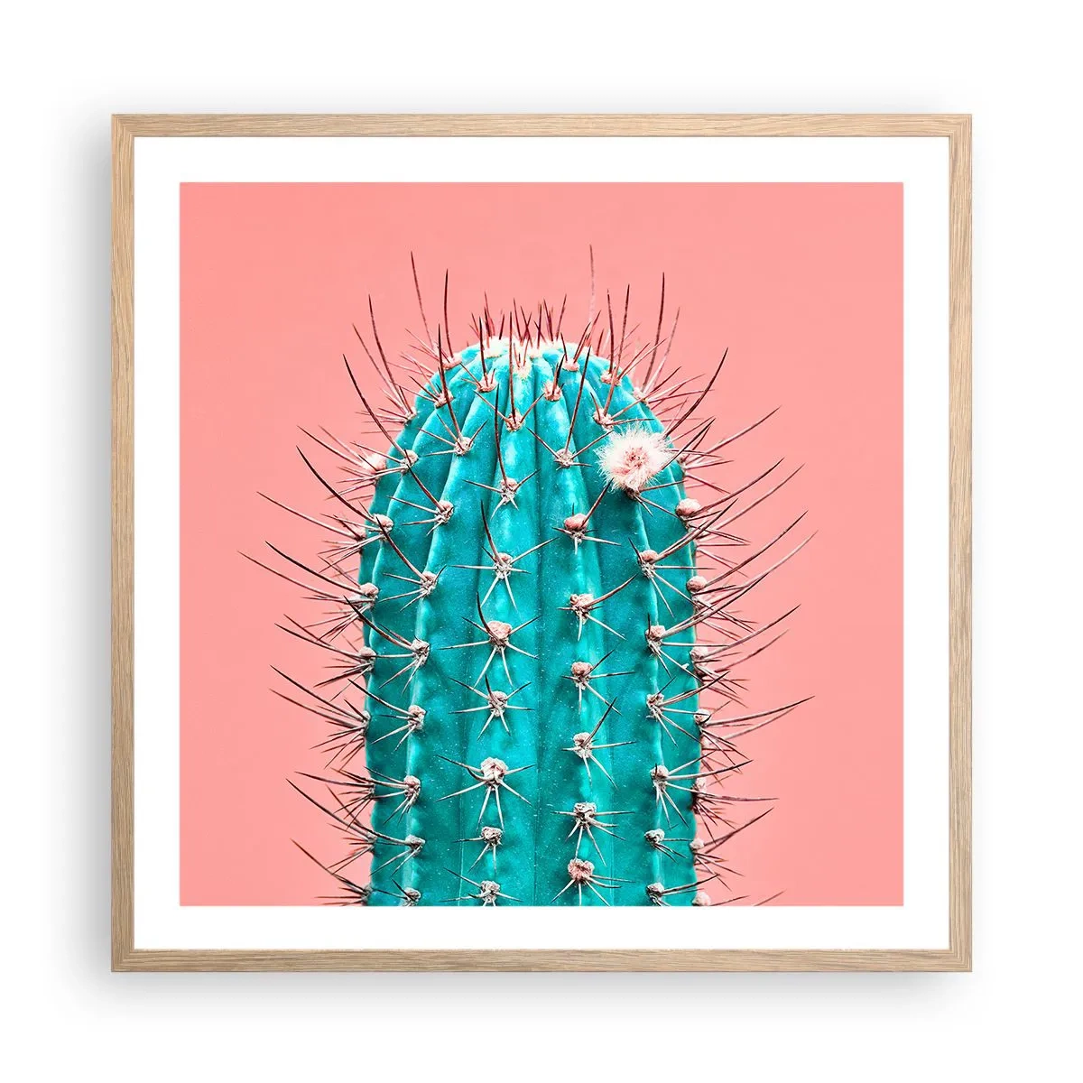 Affisch i ram av ljusek - Titta bara - 60x60 cm