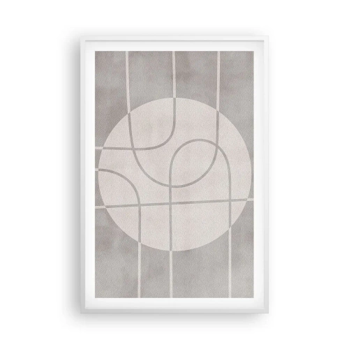 Affisch i vit ram - Cirkulärt och rakt fram - 61x91 cm