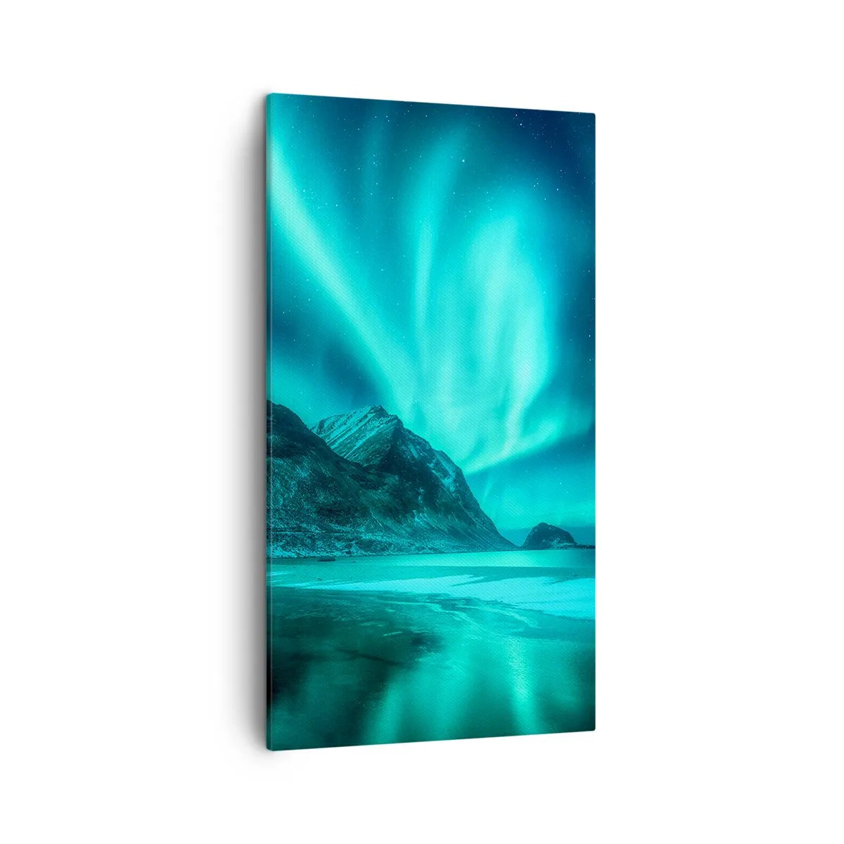 Canvastavla - Bild på duk - Nordens underverk - 45x80 cm