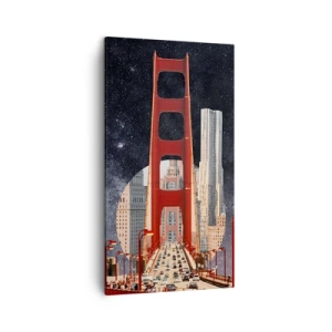 Canvastavla - Bild på duk - Alltid i centrum - 45x80 cm