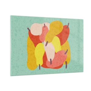 Glastavla - Bild på glas - Smaka på sommarsolen - 100x70 cm