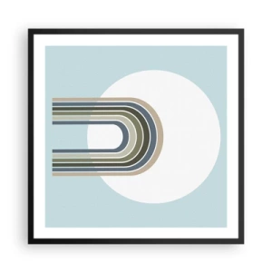 Affisch i svart ram - Ostoppad attraktionskraft - 60x60 cm