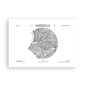 Affisch - Marseilles anatomi - 100x70 cm