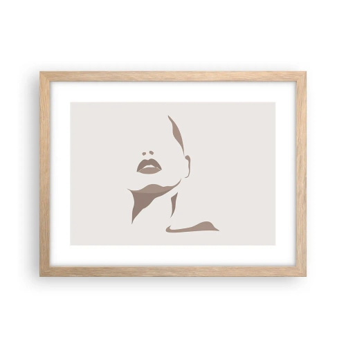 Affisch i ram av ljusek - Skapad av ljus och skugga - 40x30 cm