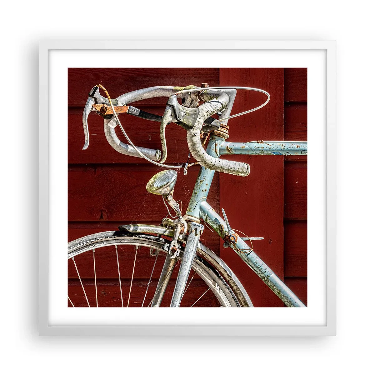 Affisch i vit ram - Skapad för segrar - 50x50 cm