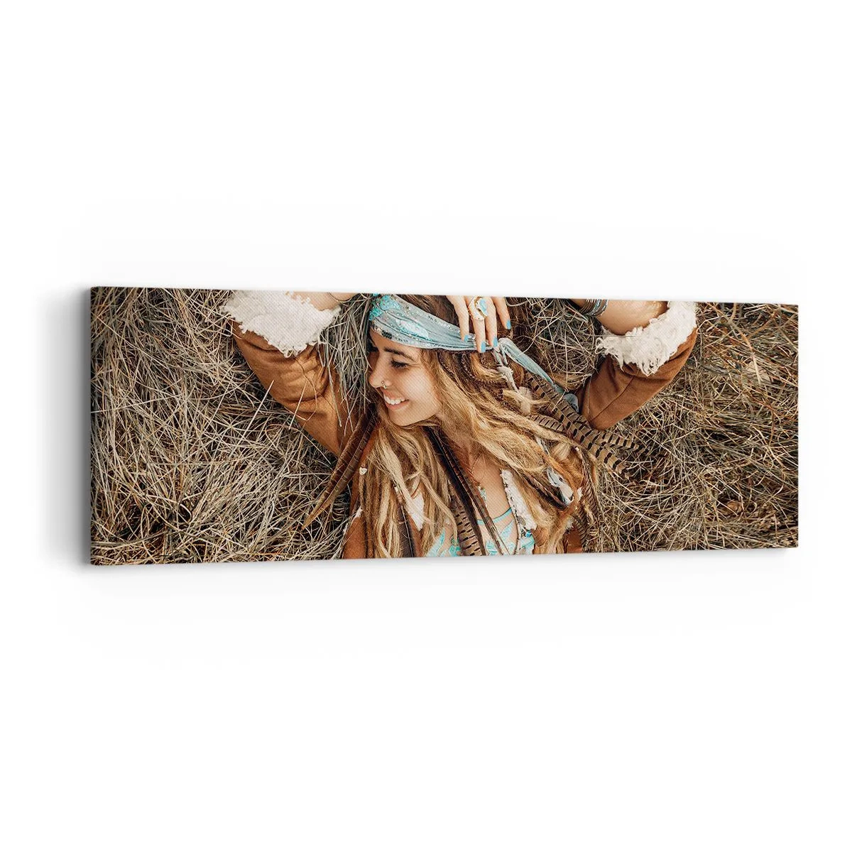 Canvastavla - Bild på duk - På väg till kärlekens sommar - 90x30 cm