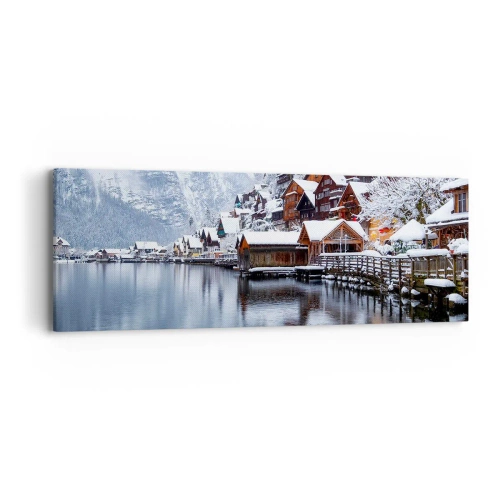 Canvastavla - Bild på duk - I vinterns dräkt - 90x30 cm