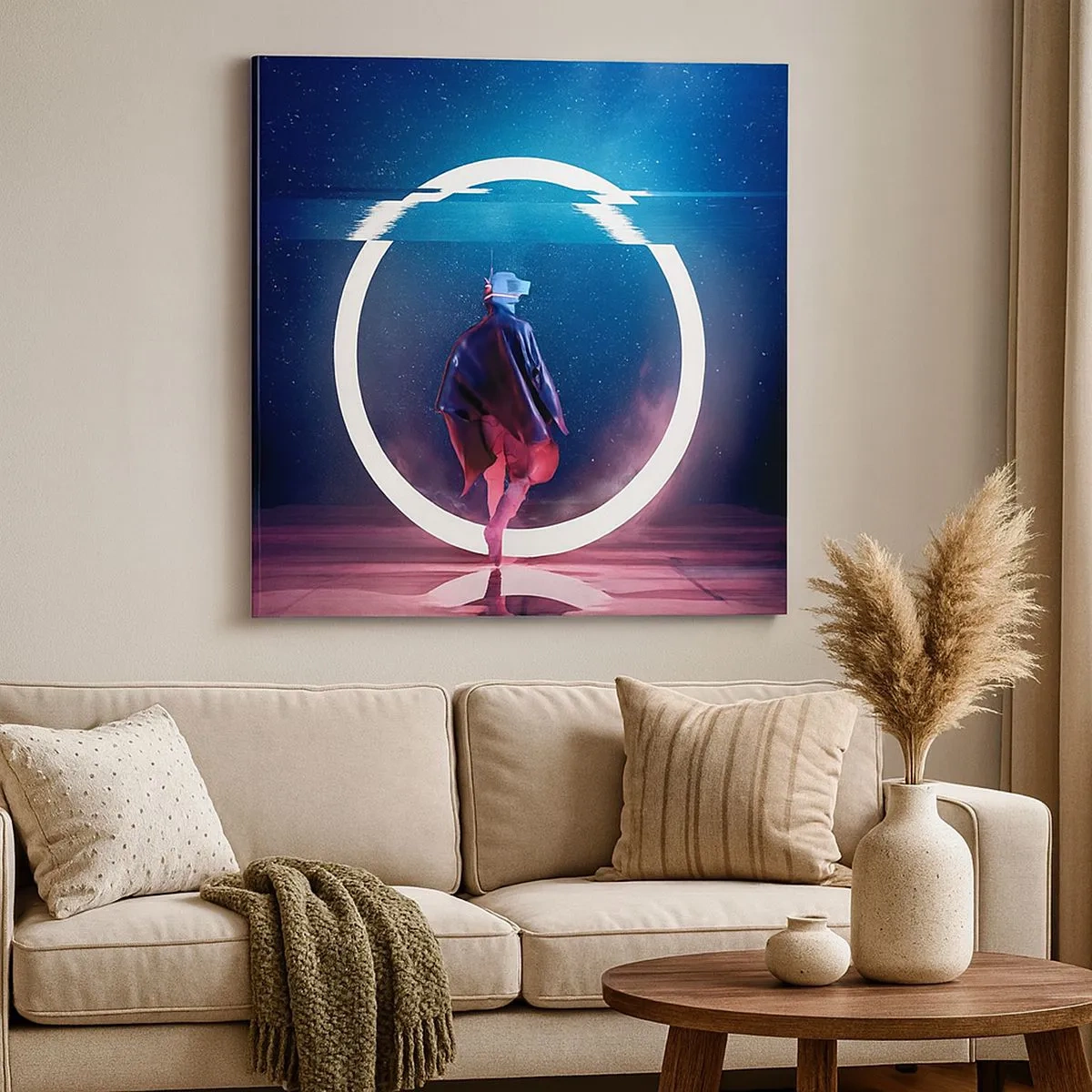 Canvastavla - Bild på duk - Mellan världar - 30x30 cm