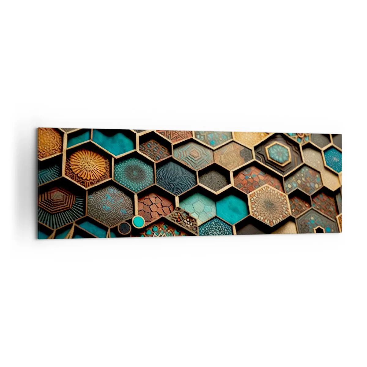 Canvastavla - Bild på duk - Arabiska ornament - en variation - 160x50 cm