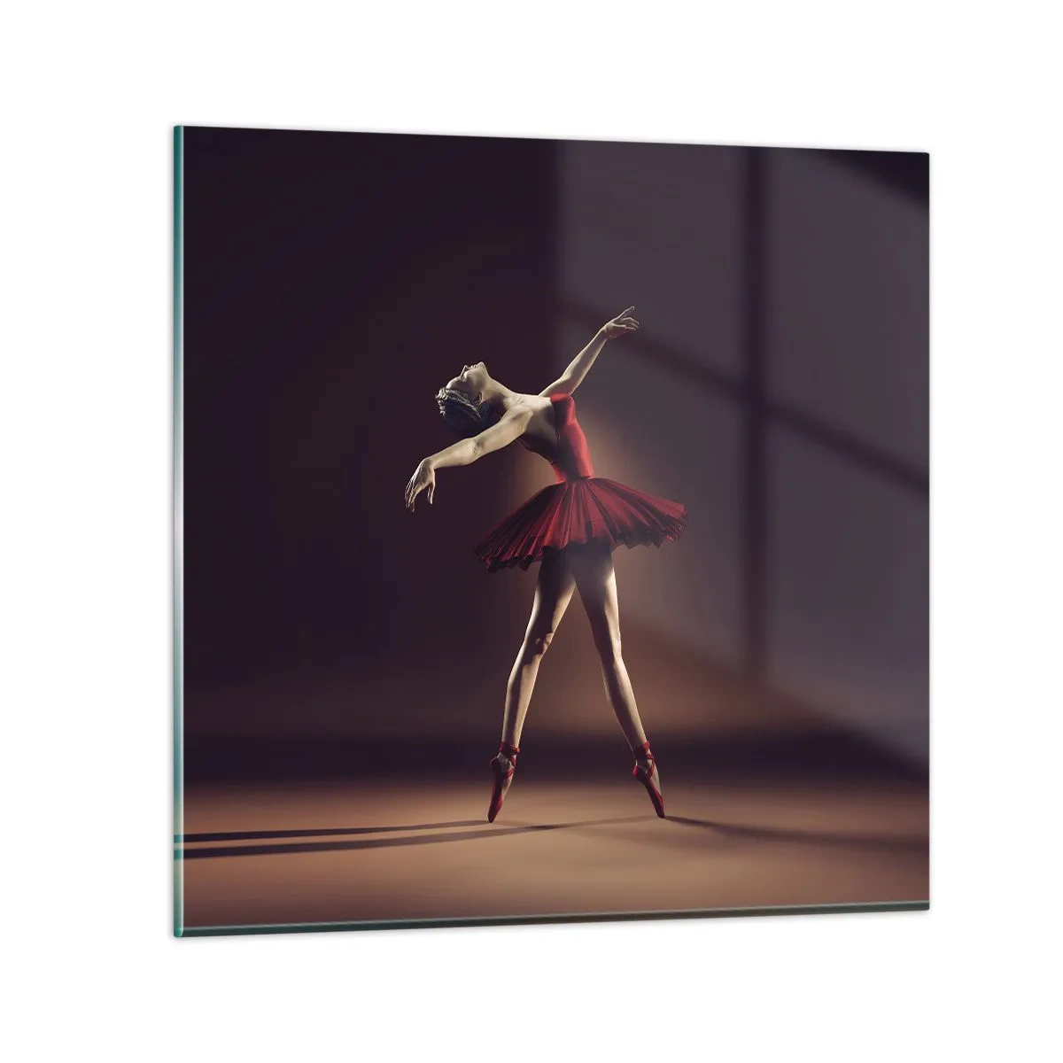Glastavla - Bild på glas - Prima ballerina - 60x60 cm