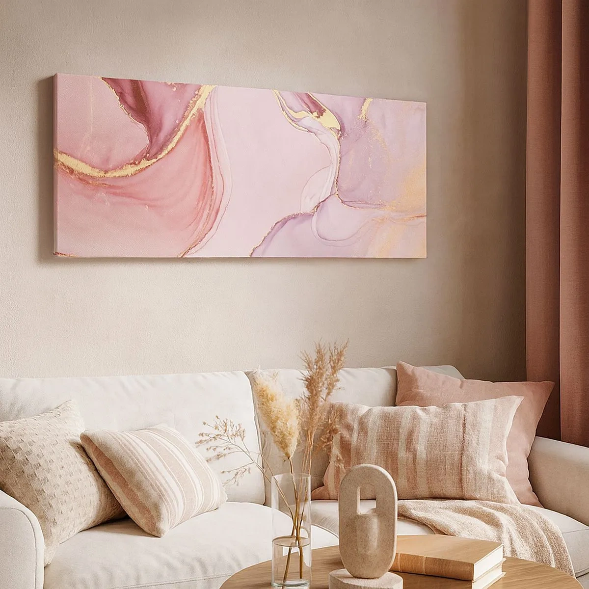 Canvastavla - Bild på duk - Färgernas smek - 100x40 cm