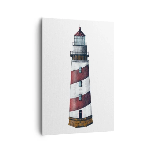 Canvastavla - Bild på duk - Alltid på sin vakt - 70x100 cm