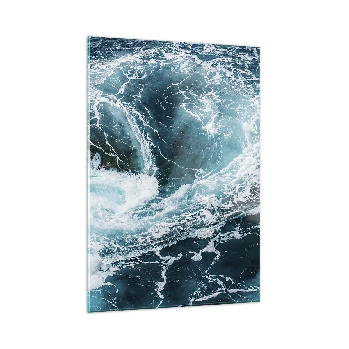 Glastavla - Bild på glas - Porten till jordens inre - 50x70 cm